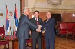 5. septembar 2012. (sa leva na desno) Ervin Helmut Hofer, mr Nebojša Stefanović i Vilijem Infante (FOTO © UNDP Srbija)
